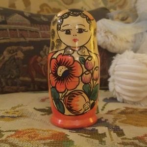 VTG Handpainted Stacking Doll